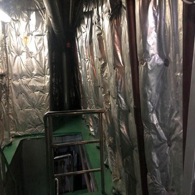 A60船用机舱硅酸铝o陶瓷纤维毯防火铝箔耐高温防火棉保温棉耐火