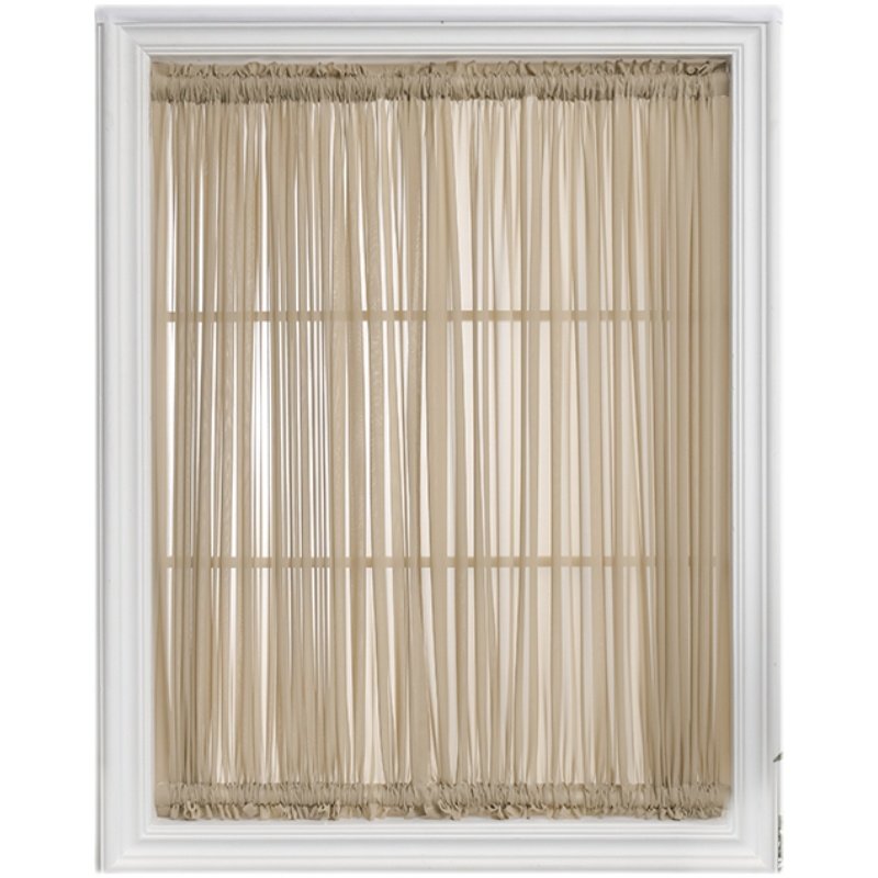 绷纱帘免打孔玻璃门隔断推拉门飘窗帘透光不透人白纱魔术贴遮光帘