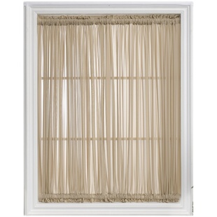 绷纱帘免打孔玻璃门隔断推拉门飘窗帘透光不透人白纱魔术贴遮光帘