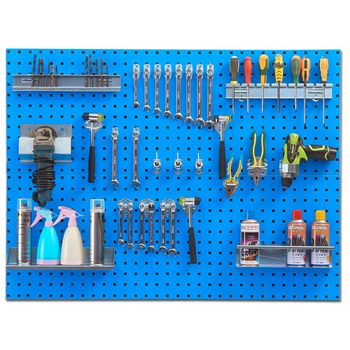 五金工具b挂板挂钩方孔板上墙置物工具架挂板洞洞板工具货架物料