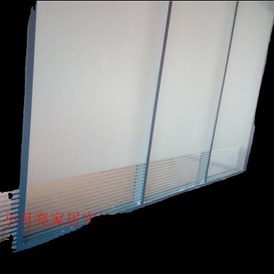 细条纹玻璃贴膜磨砂静电无胶半透明防H撞条办公室百叶窗隔断窗贴