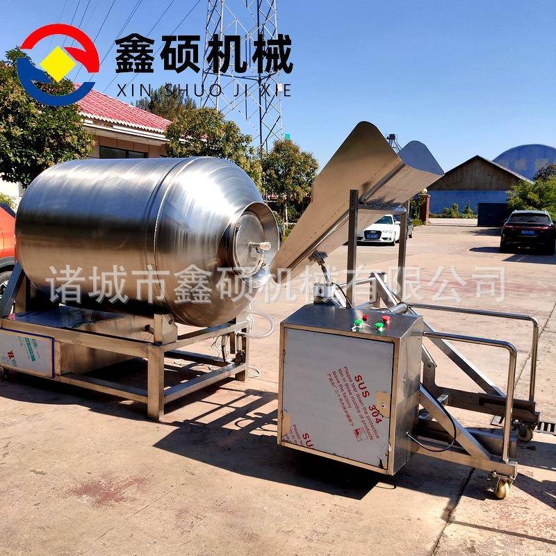 全自动真空牛肉腌制机呼吸试真空变频真空滚揉机肉制品加工设备