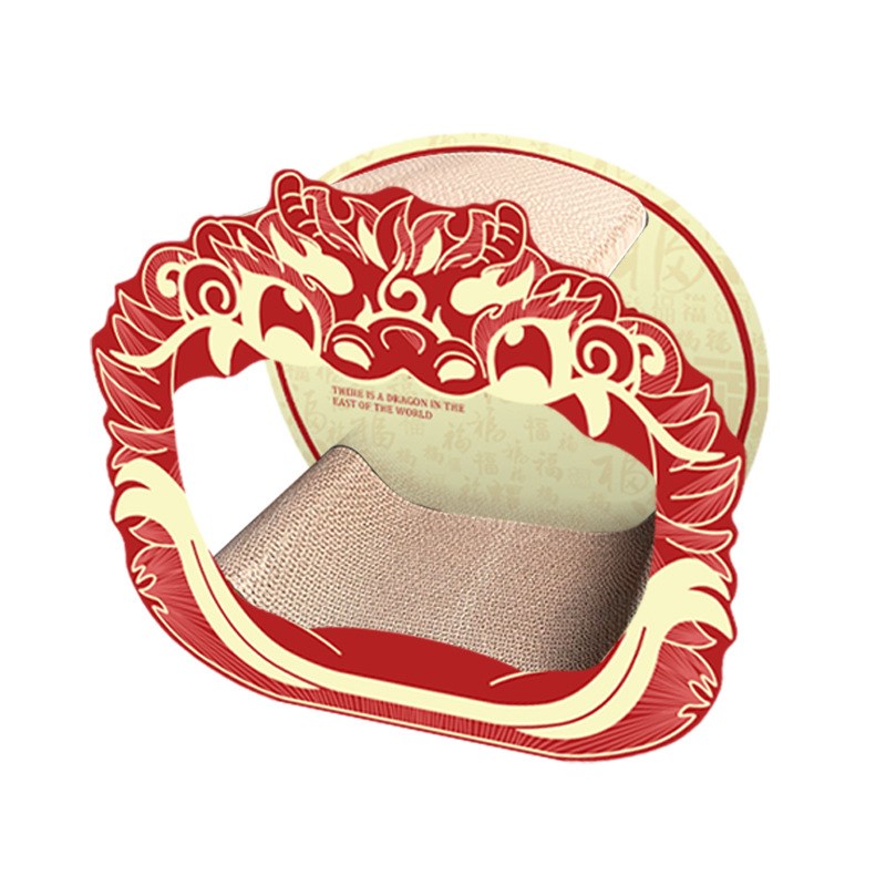 猫抓板猫窝一体龙年新款耐磨不掉屑猫窝瓦楞纸立式猫爪板宠物玩貝