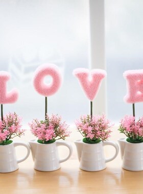 鞋柜装饰品摆件浴l室小摆件桌上小绿植创意盆栽家居结婚房卧室