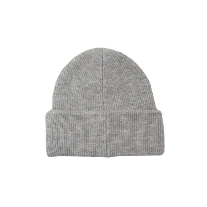 日系秋冬保暖针织毛线帽女韩版套头帽纯色百搭休闲户外素颜冷帽潮