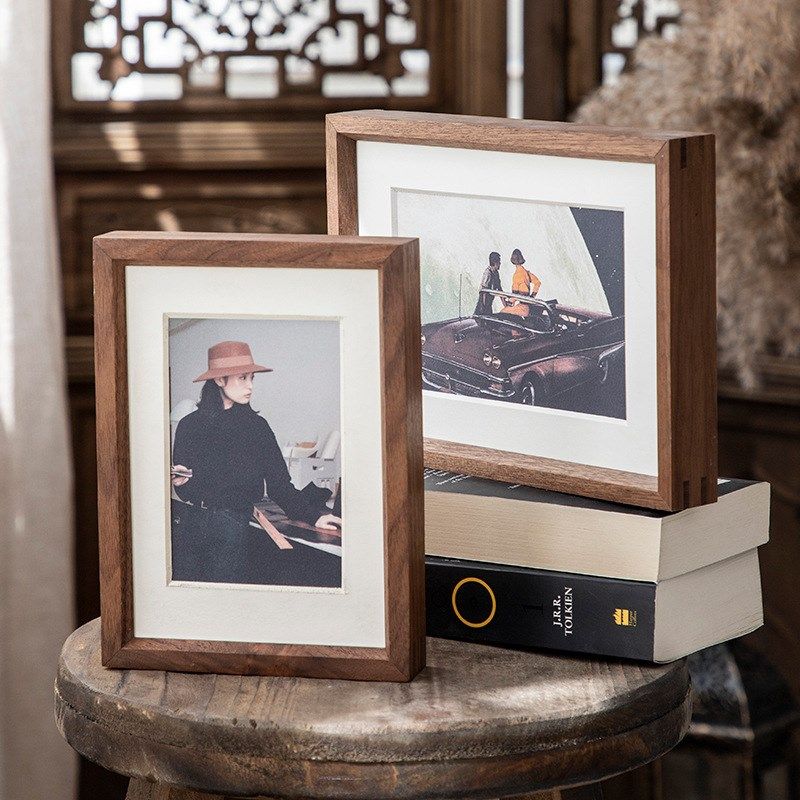 相框摆台简约实木黑胡桃打印照片框像框相架画框6寸7寸8寸10寸A4,家居饰品,相框/画框,淘宝优惠券,粉丝福利购,淘宝优惠卷