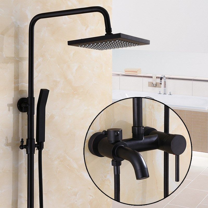 欧式黑色淋浴器龙头增压式卫生间全铜美式酒店挂墙式花洒套装,家庭/个人清洁工具,花洒/淋蓬头,淘宝优惠券,粉丝福利购,淘宝优惠卷