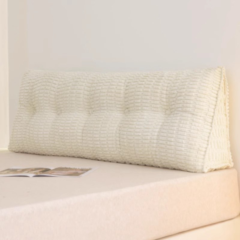 毛绒床头靠垫靠枕软包三角沙发靠背护腰枕宿舍榻榻米床上靠背垫