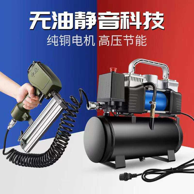 车载充气泵通用型48V电动车打气泵12V迷你空压机小型220V家