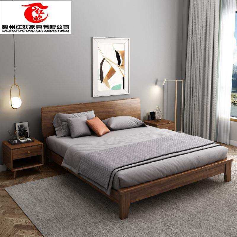 北欧实木床现代简约1.8米1.5经济型单双人家用胡桃木高箱储物婚床,模玩/动漫/周边/娃圈三坑/桌游,模型制作工具/辅料耗材,淘宝优惠券,粉丝福利购,淘宝优惠卷