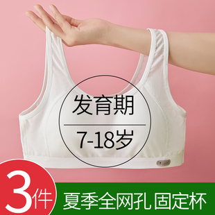 薄款 夏季 少女内衣初中文胸高中学生二三阶段青春发育Y期女大童背