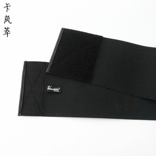 魔术贴d宽松紧腰封 新款 光面无痕束腰练舞弹力腰带宽皮带女士12CM