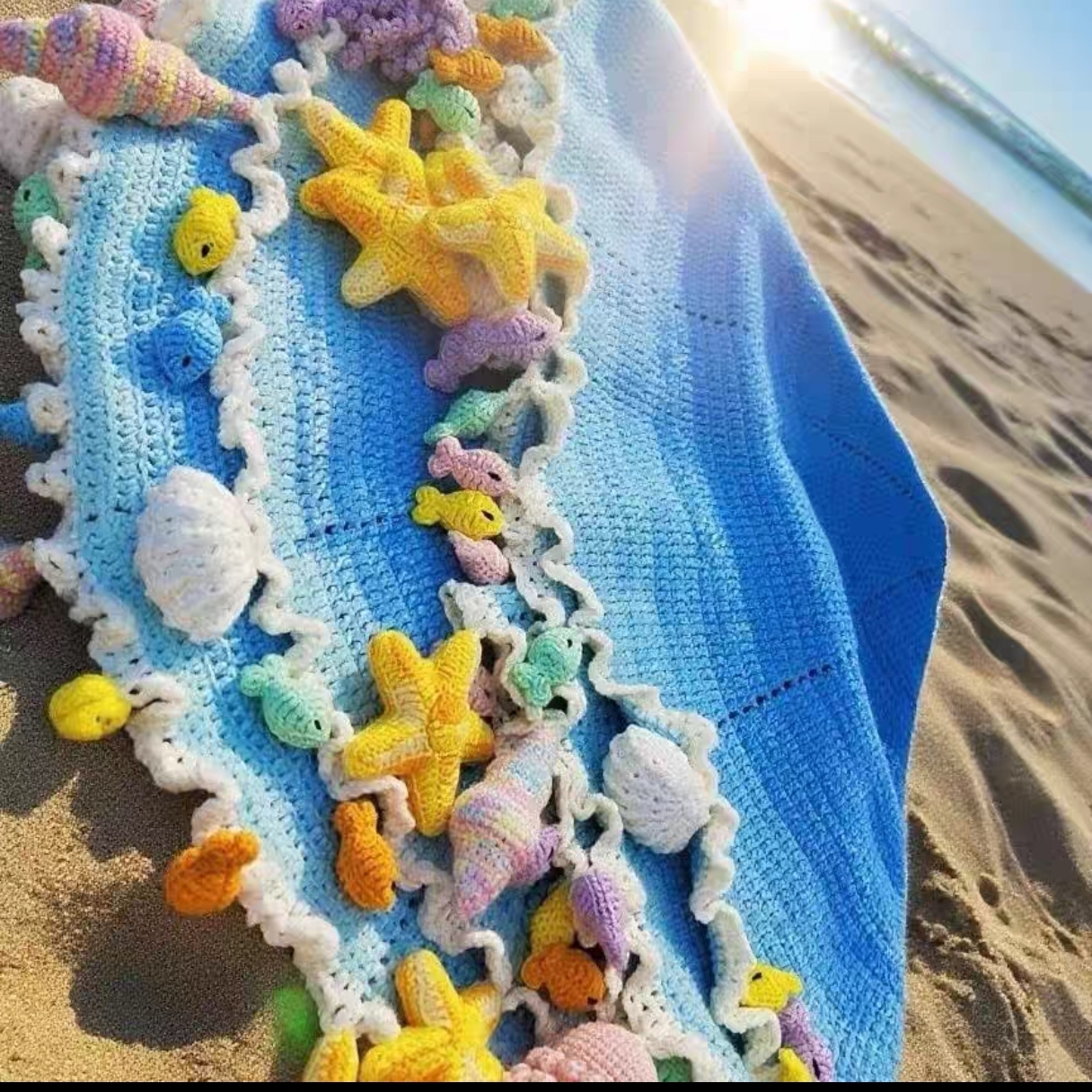 海洋毯渐变毛线若羽线宝宝棉线