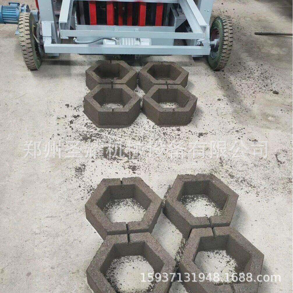 内蒙古家用移动式免烧制砖机操作简制砖机免托板水泥空心制砖机