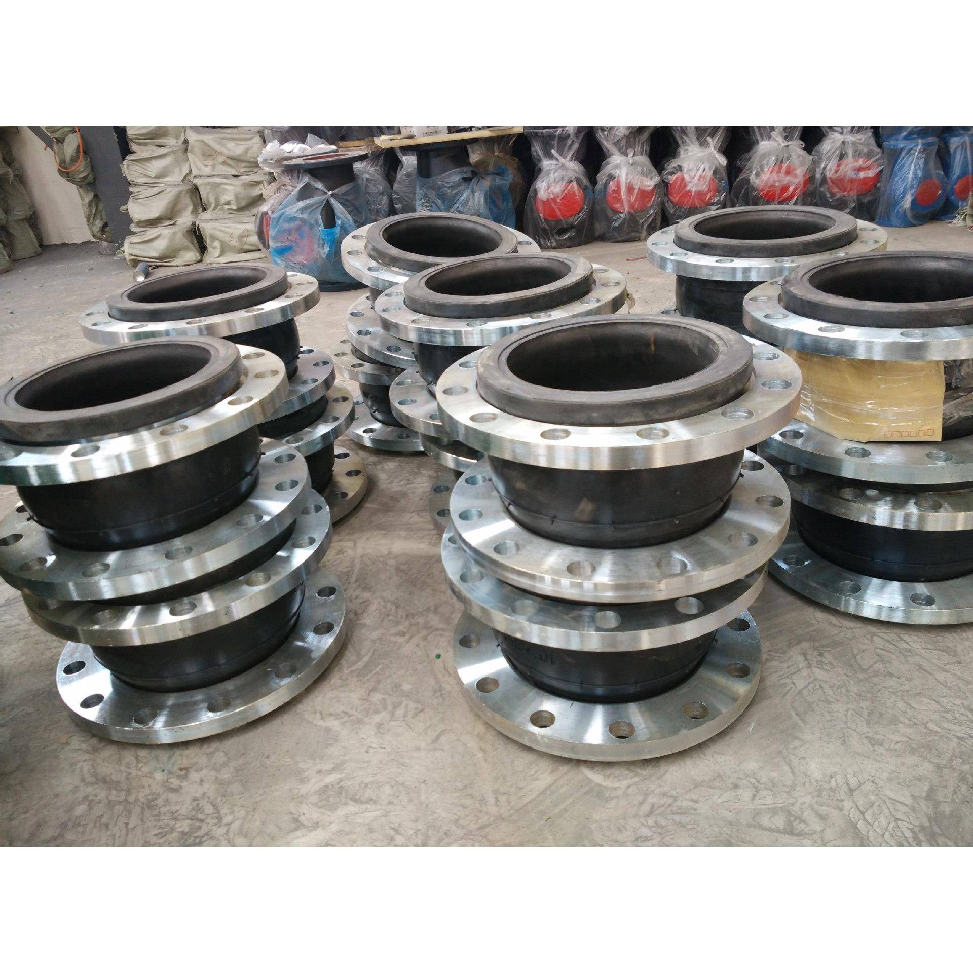 可挠曲橡胶软接头 法兰管道减震器 JGD41-25 DN65 工厂直销