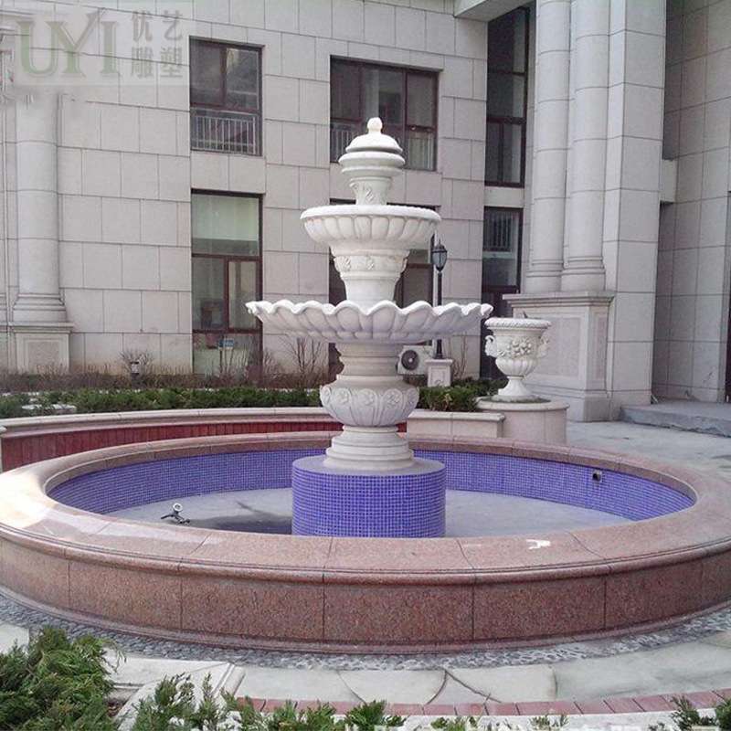 供应小型大理石景观喷泉精品石雕欧式款式流水喷泉