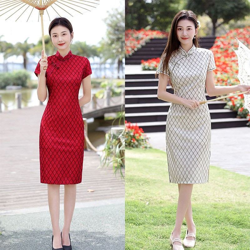 敬酒服新娘2024年春装中式礼服气质平时可穿结Q婚红色旗袍夏女蕾