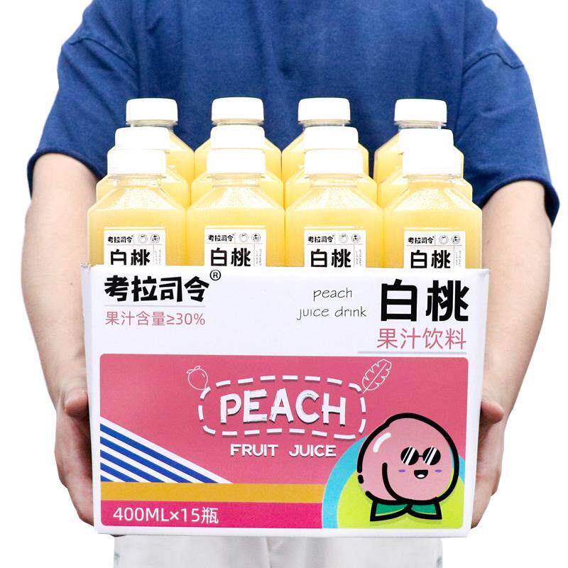 考拉司令白桃果汁饮料400mlx15瓶整箱网红调酒饮品送礼批特价纯图片