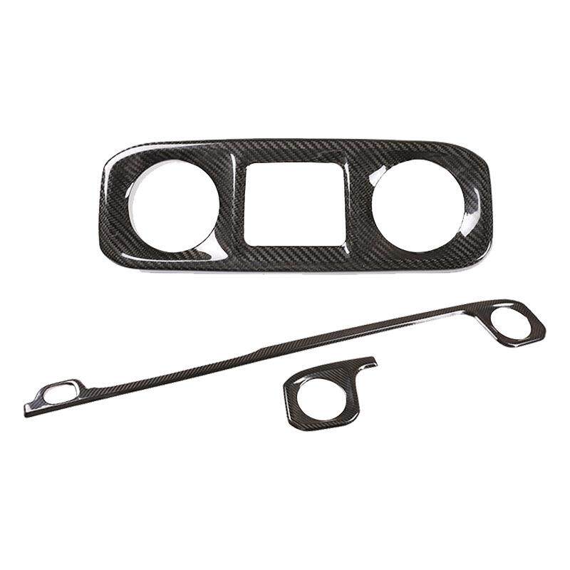 适用于奔驰G级真碳纤维中控仪表台侧出风口内饰改装汽车用品