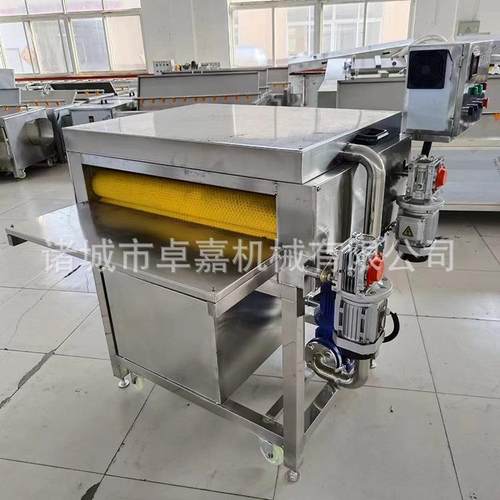 粽叶枇杷叶双层毛刷清洗机连续式洗粽叶机器设备琵琶叶毛辊清洗机