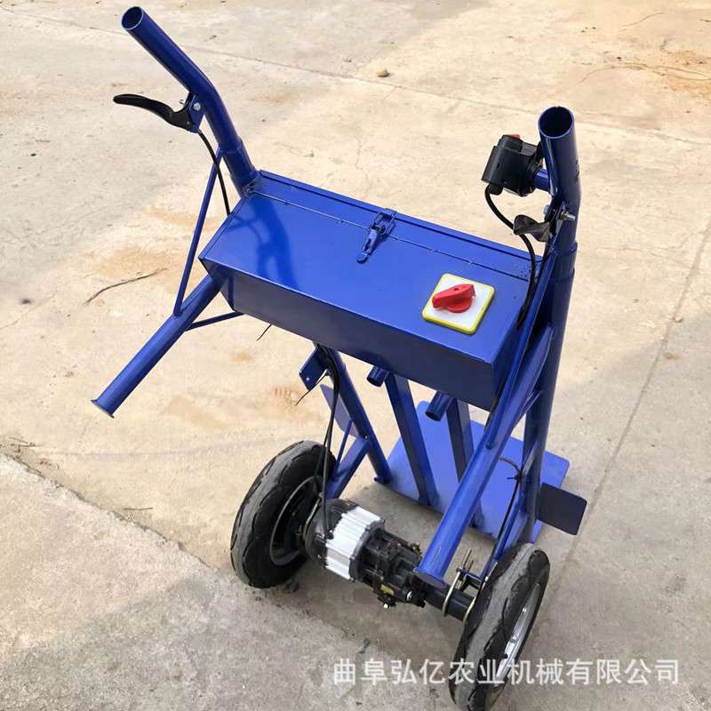多用途电动手推车独轮农用鸡公车仓库物流600KG载重搬运车爬山虎