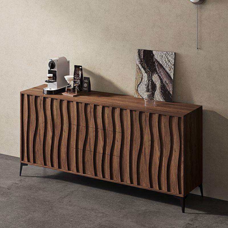 展示柜橱柜柜子餐边柜实木储物柜靠墙复古斗柜中古玄关柜高端客厅