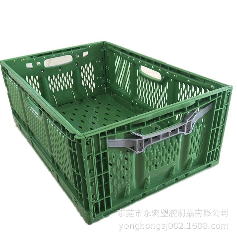 折叠箱周转筐蔬菜水果箩镂空箩市场周转折叠箩厂家现货