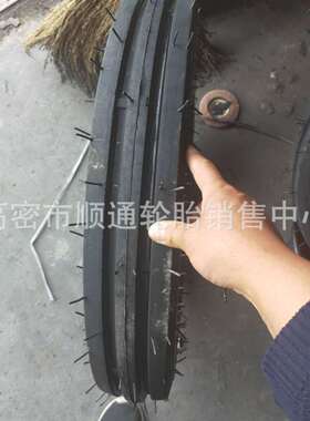 农用拖拉机前导向轮胎5.00-15 双沟F2花纹500-15 6.00-16 6.50-20