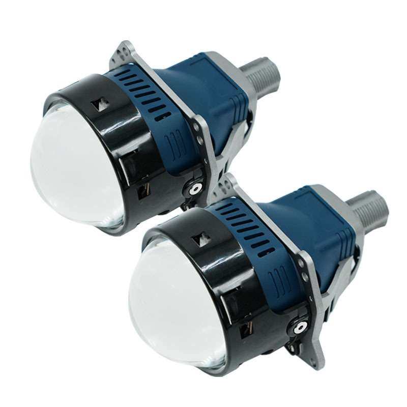 新款W8汽车大灯LED大功率双光透镜远近一体智控科技转向补光高亮