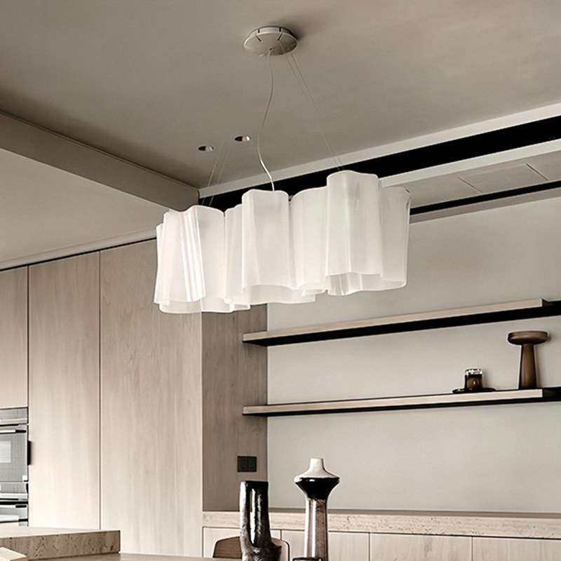 法式中古设计师logico餐厅吊灯简约客厅灯别墅云朵玻璃卧室主灯