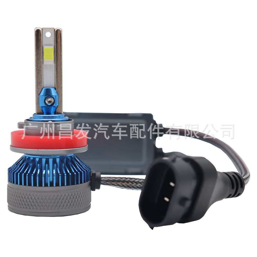 跨境电商热卖高亮高功率汽车LED前大灯H11灯泡工厂