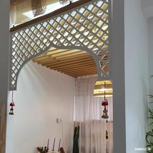 装饰隔断门楣通花板镂空花格过道吊顶PVC窗格装饰玄关中欧式挂落