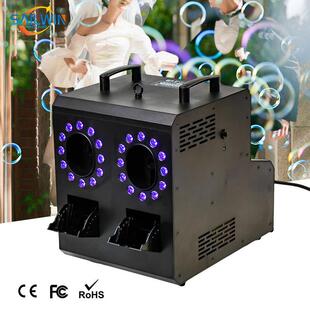 2 Holes DMX LED Smoke Bubble Machine for Stage Wedding Party