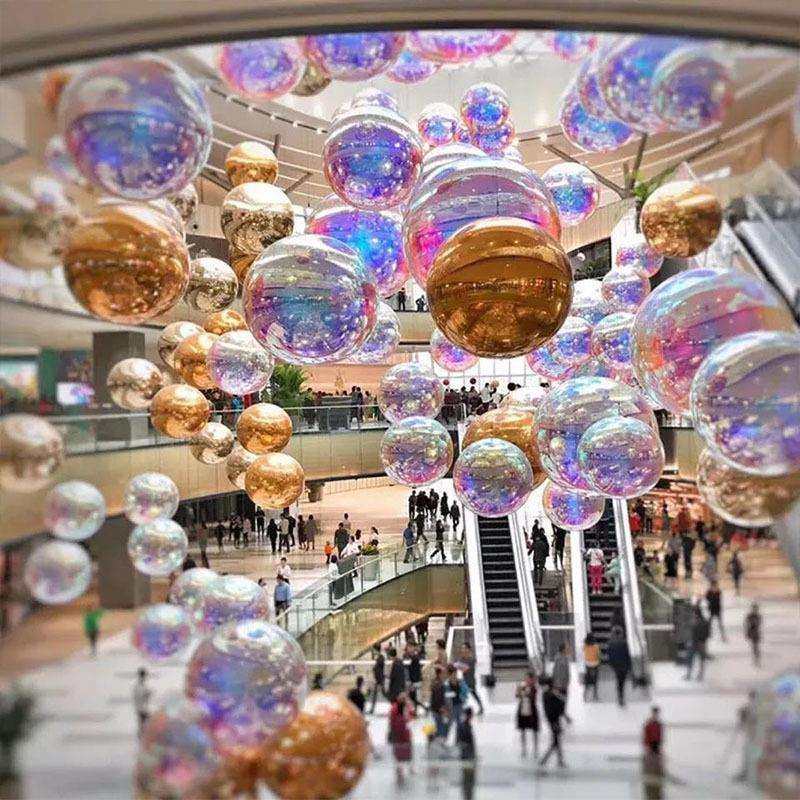 双层充气彩色炫彩pvc镜面球反射商场酒吧圣诞装饰舞台反光球气模,农机/农具/农膜,播种栽苗器/地膜机,淘宝优惠券,粉丝福利购,淘宝优惠卷