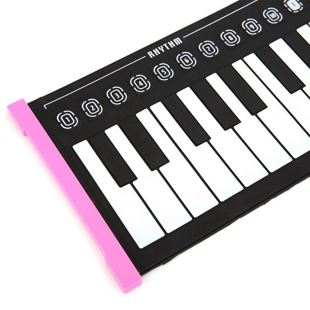 跨境 创想49键手卷钢琴便携折叠电子琴能卷起来的钢琴儿童练琴