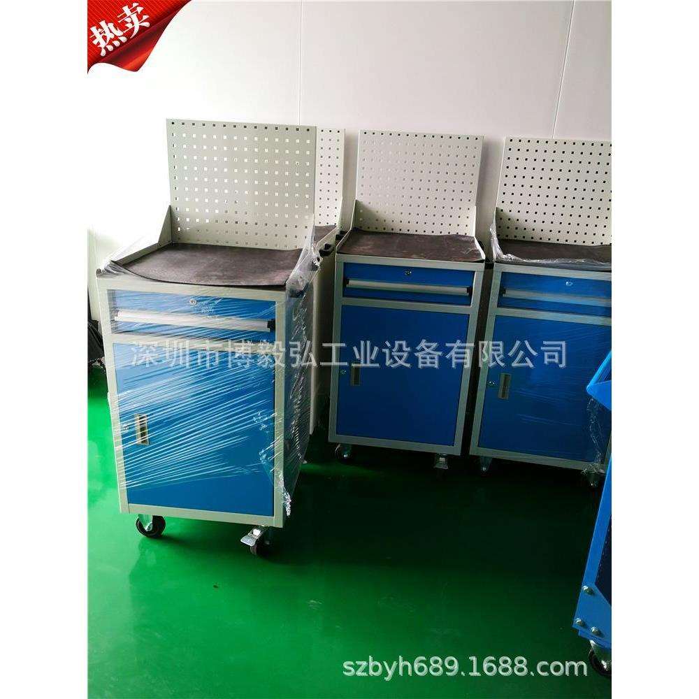 现货工具柜抽屉工具车带脚轮移动车间工具柜重型工具车配置挂板