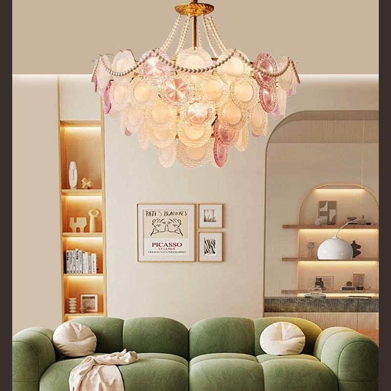 意式轻奢吊灯客厅大灯主灯餐厅主卧灯甜甜圈奶油风创意个性艺术灯