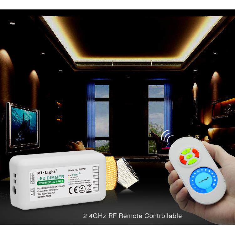 2.4GHz 单色 LED灯带 控制器 调光器 套装 FUT021