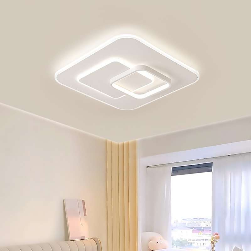 跨境直供 卧室灯简约圆形led吸顶灯北欧家用书房房间主卧灯具调光