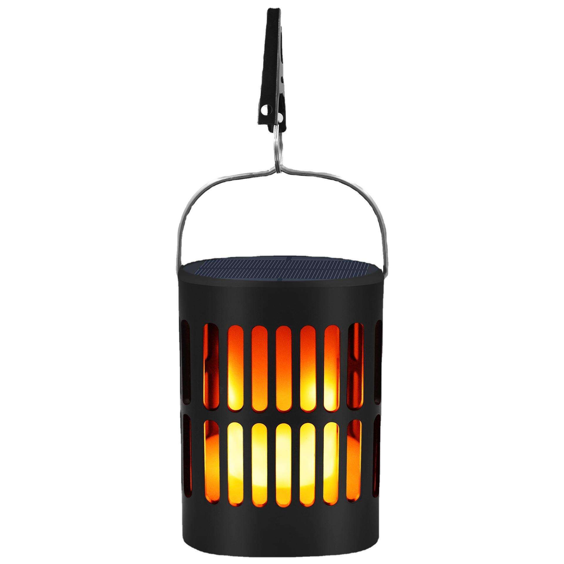 外贸爆款太阳能灯草坪灯火焰灯 96lLED地插景观灯 户外装饰花园灯