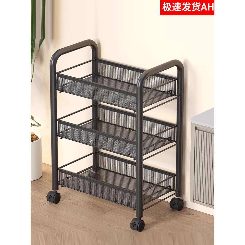卫生间不锈钢小推车收纳架浴室落地式多层置物架子厨房分层收纳柜