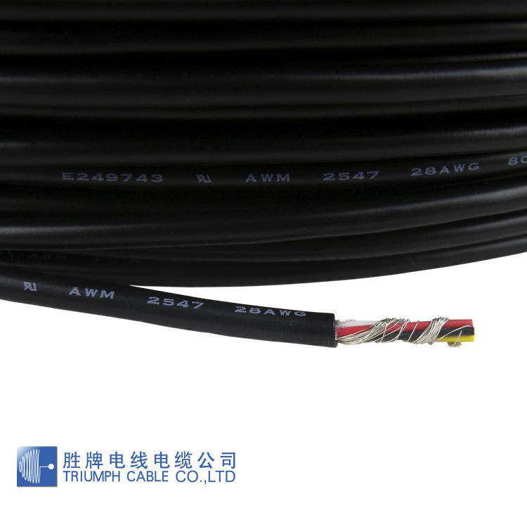 胜牌 现货 2547-24AWG/2C 3C 4C屏蔽护套线