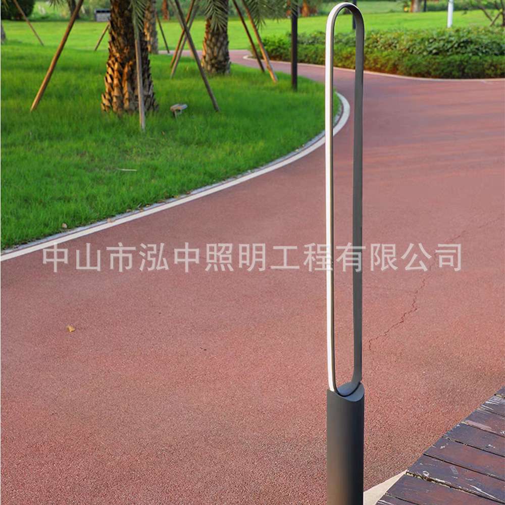 现代简约庭院灯长条别墅草坪灯户外防水防锈LED市电高杆景观灯