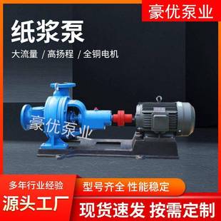 22两相流耐腐蚀浆泵污水泵节能 大流量无堵塞纸浆泵100LXL100
