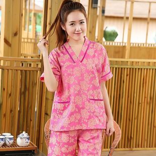 通用服桑拿 洋气纯棉汗蒸服女高档新款 大码 温泉级2024男士 高端四季