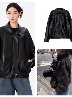 韩国正品RIBBONBIT复古牛皮绒面麂皮翻盖皮带装饰邮差包单肩包女