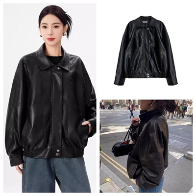 韩国正品RIBBONBIT复古牛皮绒面麂皮翻盖皮带装饰邮差包单肩包女