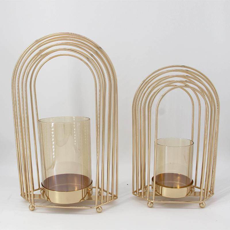 金属轻奢铁艺线条烛台摆件带防爆防风玻璃,手表,配件,淘宝优惠券,粉丝福利购,淘宝优惠卷