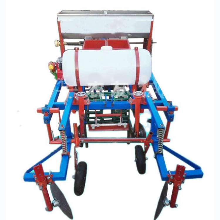 4行起垄花生播种机 花生播种盘配件1-2粒花生精播机茂名种花生