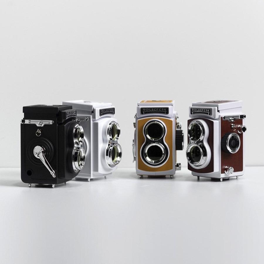 复古双反相机模型样板间书房书桌摆件飘窗装饰品仿真道具摄影主题